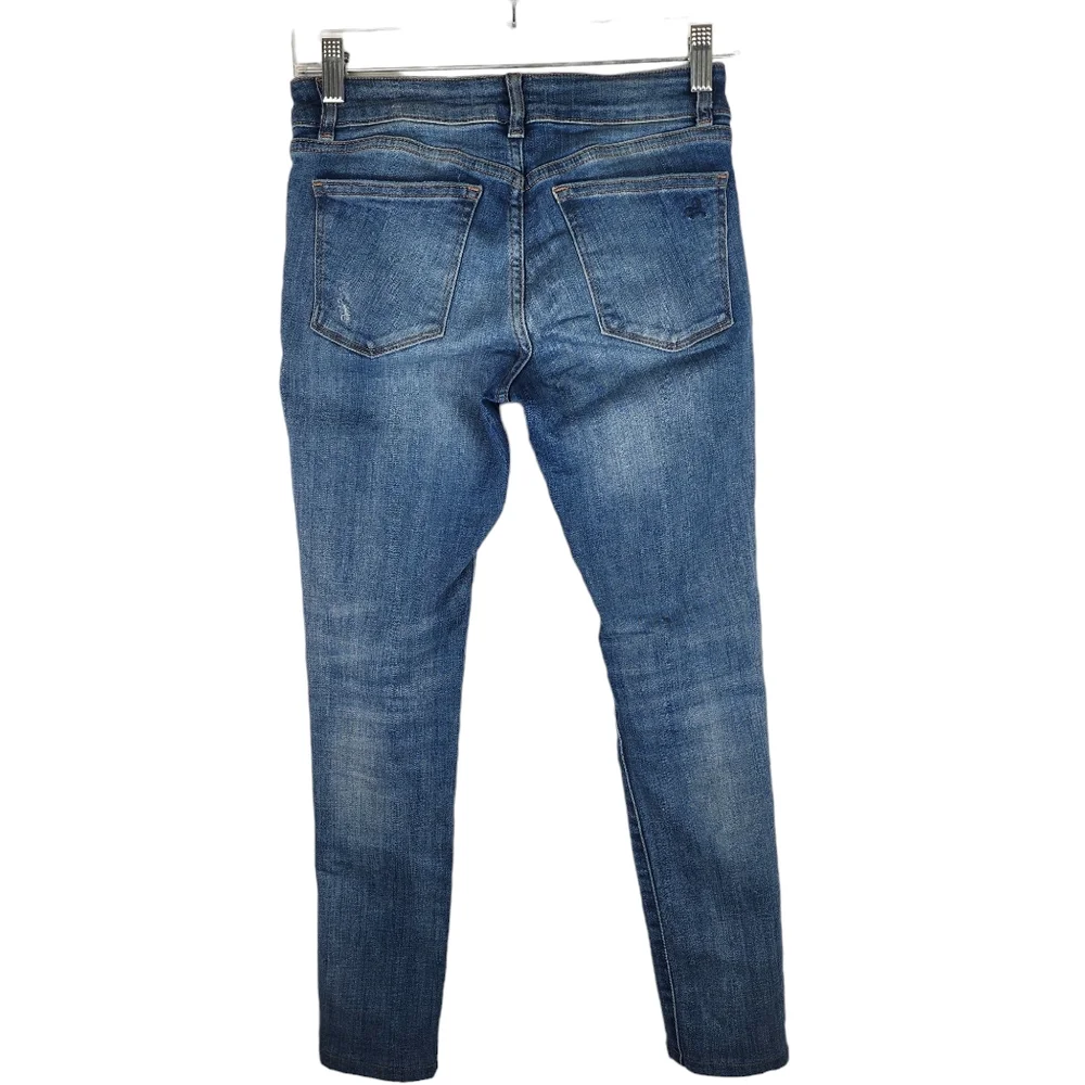 DL1961 Womens 25 Florence Instasculpt Skinny Delano Medium Wash Denim Jeans Blue - Picture 8 of 8